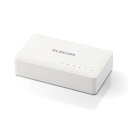 【代引不可】スイッチングハブ LAN ハブ 5ポート Giga対応 1000/100/10Mbps プラスチック筐体 AC電源 ファンレス 静音 省エネ機能 壁掛け設置対応 ホワイト エレコム EHC-G05PA2-W(2)