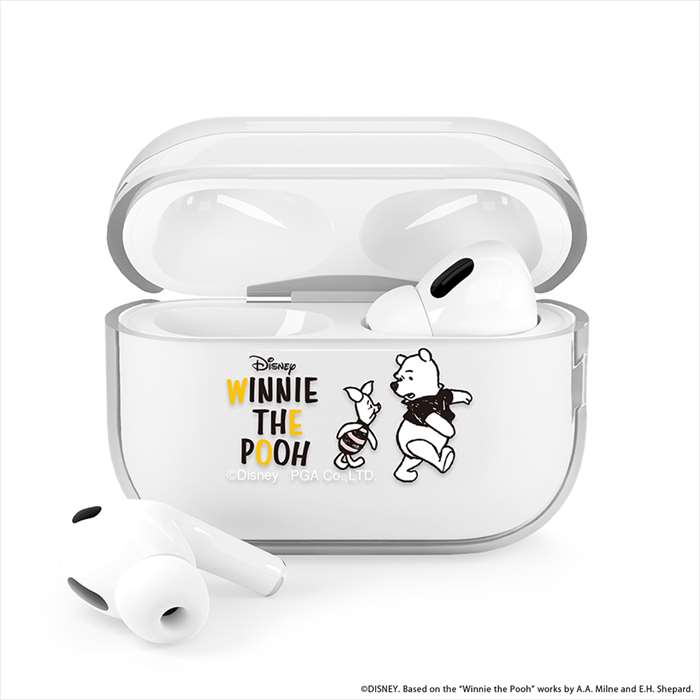 AirPods Pro(第2/1世代)用 抗菌ソフトケース くまのプーさん Disney ディズニー キャラクター PGA PG-DAPP2TP03POO