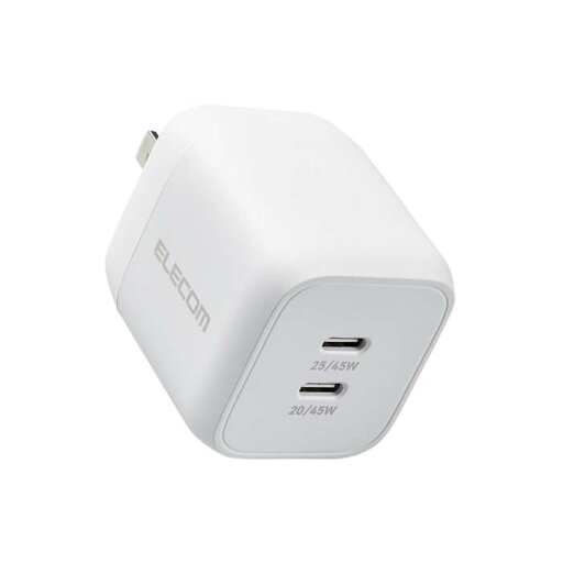 【代引不可】USB Type-C 充電器 ホワイト PD PPS対応 出力 45W タイプC ×2 MacBook Air iPad iPhone Android Nintendo Switch 等対応 エレコム MPA-ACCP4245WH 【代引不可】USB Type-C 充電器 ホワイト PD PPS対応 出力 45W タイプC ×2 MacBook Air iPad iPhone Android Nintendo Switch 等対応 エレコム MPA-ACCP4245WH