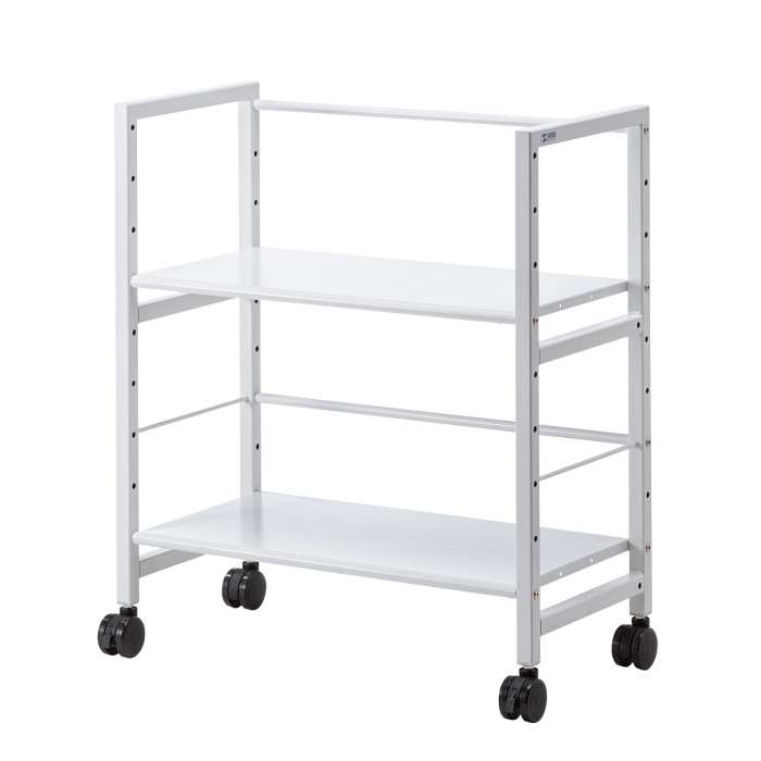 【沖縄・離島配送不可】【代引不可】高耐荷重ワゴン 2段 幅700x奥行345x高さ803mm 整理整頓 オフィス家具 ラック 棚 サンワサプライ WG-207