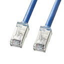 【代引不可】カテゴリ6A STP LANケーブル 3m 超ショートブーツ ツメ折れ防止カバー STPタイプ LANケーブル サンワサプライ KB-T6ASB-03BL
