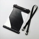 【代引不可】タブレットケース 防水ケース 汎用 IPX8 ネックストラップ付き ブラック 8.9~13インチ対応 立体構造 エレコム TB-WPSR13BK