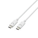 【代引不可】タイプC ケーブル Type C to C 2m しろちゃん ホワイト×ブラック 60W RoHS指令準拠 Power Delivery対応 エレコ...