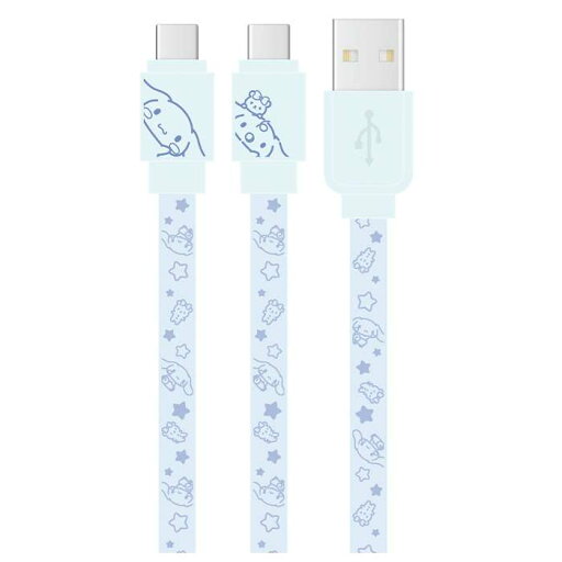 サンリオキャラクターズ USB Type-C対応 同期&充電ケーブル シナモロール SANRIO キャラクター グルマンディーズ SANG-304CN サンリオキャラクターズ USB Type-C対応 同期&充電ケーブル シナモロール SANRIO キャラクター グルマンディーズ SANG-304CN