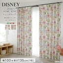 【北海道・沖縄・離島配送不可】【代引不可】DISNEY/ディズニー ドレープカーテン 100×135cm×1枚 MICKEY/Rose grid ミッキー/ロー...