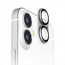 iPhone 16 iPhone 16Plus 2眼カメラ用 カメラフルプロテクター アルミ シルバー カメラレンズ保護 PGA PG-24ACLG18SV(2)