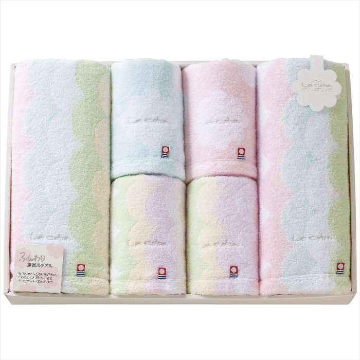 ル コトン バス・フェイスタオルセット apide LCA-1000