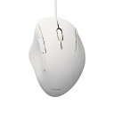 【代引不可】有線 USB マウス 静音 5ボタン エルゴノミクス 【 USB-Aポート搭載 パソコン Windows mac Chrome 対応 】 抗菌 Mサイズ SHELLPHA ホワイト エレコム M-SH20UBSKWH(2)