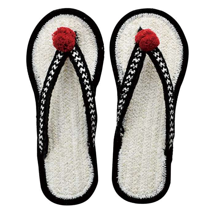 コットンサンダル おにぎり Lサイズ 25cm～27cm ルーム用サンダル 現代百貨 A694