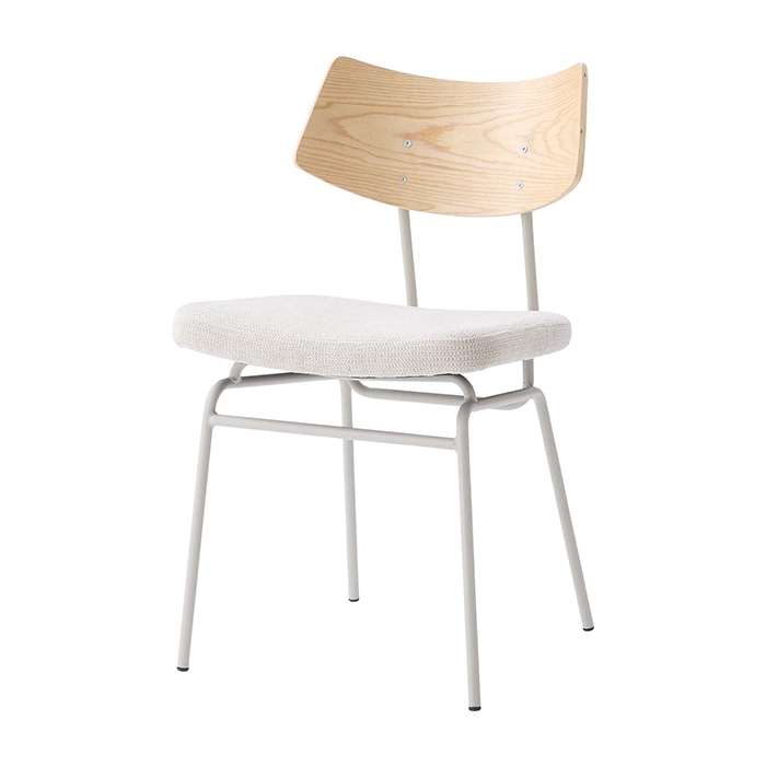 【北海道・沖縄・離島配送不可】【代引不可】チェア ダイニングチェア ベージュ 背もたれ有 ひじ無 スチール脚 天然木背もたれ チェア単品 東谷 PC-620BE