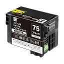 【代引不可】エプソン ICBK75 互換 リサイクルインク カートリッジ ブラック エコリカ エレコム ECI-E75B(2)