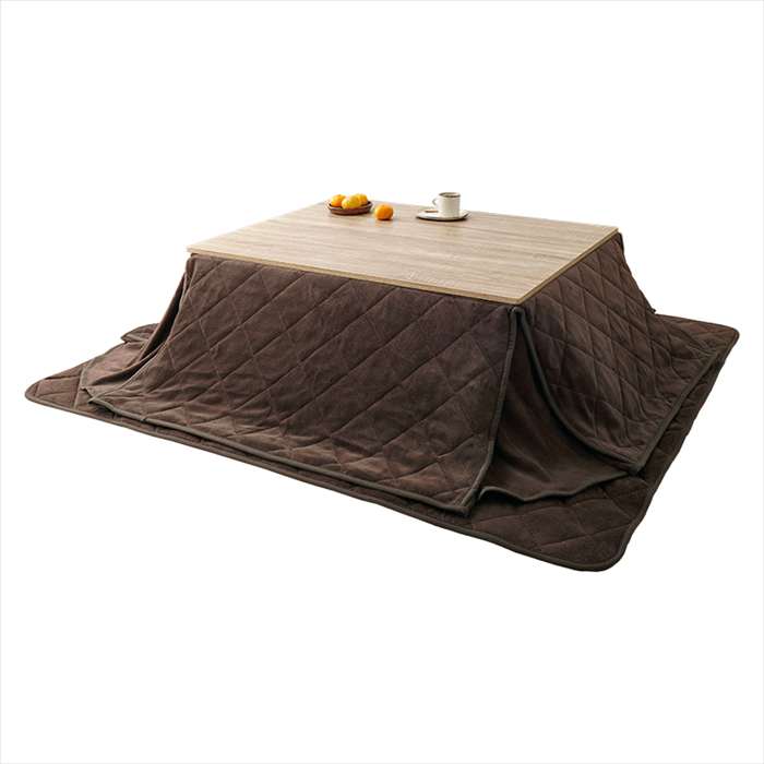 【北海道・沖縄・離島配送不可】【代引不可】HAGIHARA こたつ+うす掛け布団 3点セット 家具 インテリア 冬物 暖房器具 幅105cm ナチュラル/ブラウン HAGIHARA KOT-7350-105NA+ユイ105BR