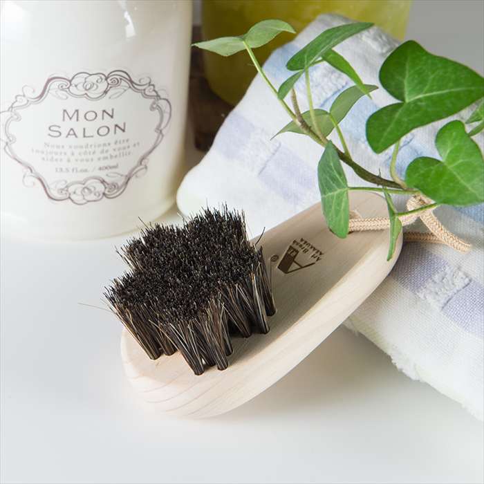 黒馬毛のスカルプブラシ「さくら」 富士パックス h1210