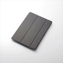 【代引不可】iPad iPad Pro 9.7インチ ケース カバー 背面クリア 超薄型ケース 軽量 薄さ12mm フラップカバー 超軽量 超薄型【ブラック】 エレコム TB-A18RWVBK
