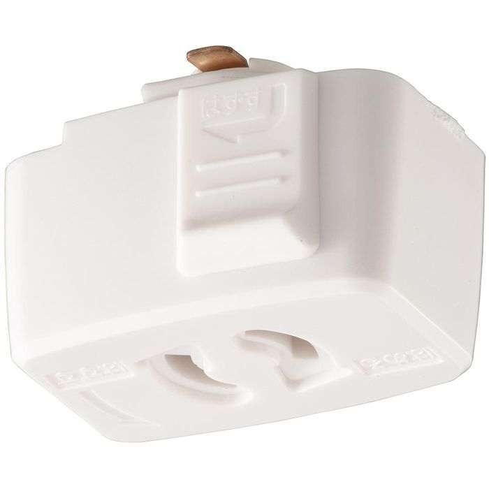 抜止コンセント（ライティングダクト用/1500Wまで/ホワイト） OHM ORL-15CW