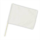 特大旗 白 旗 80x60cm 旗竿100cm Φ12mm 運動会 体育祭 旗 フラッグ フラグ 応援 ダンス アーテック 18933