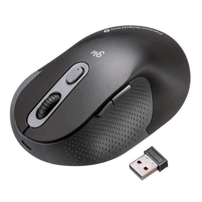 【代引不可】静音ワイヤレスエルゴノミクスコンボマウス MA-EWBBS528MBK サンワサプライ MA-EWBBS528MBK