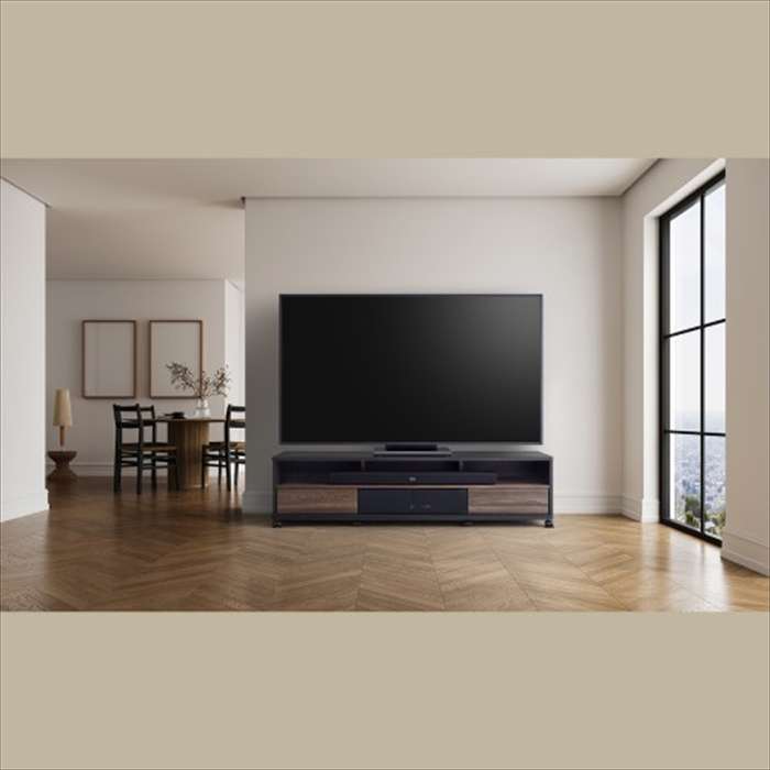 【北海道・沖縄・離島配送不可】【代引不可】キャスター付きテレビ台 幅150cm 黒木目×ウォールナット木目 65インチまで対応 Swing AS-EST1500 [3]