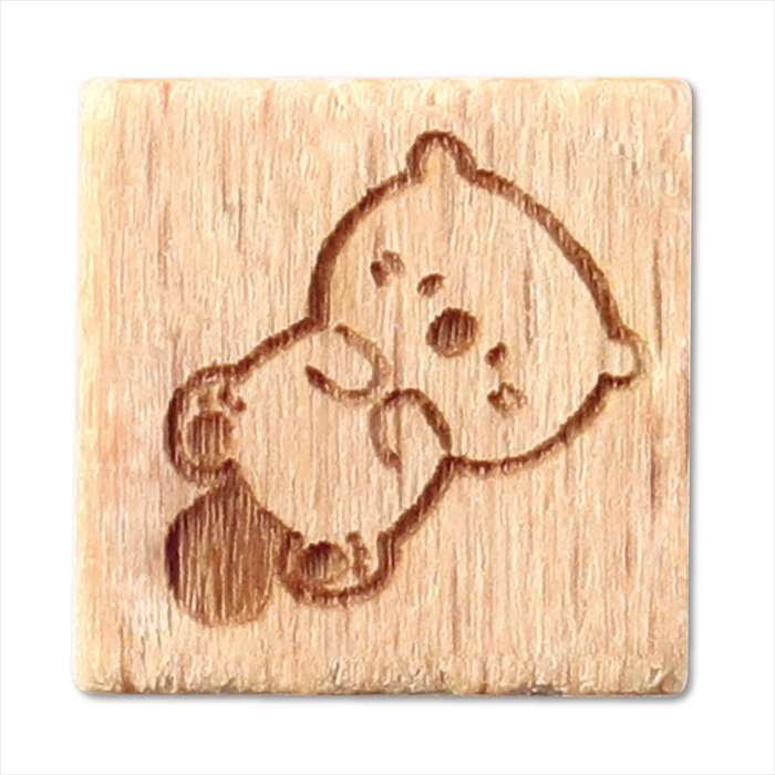 木柄スタンプ10 ゆるいどうぶつ らっこ ラッコ アーテック 74764