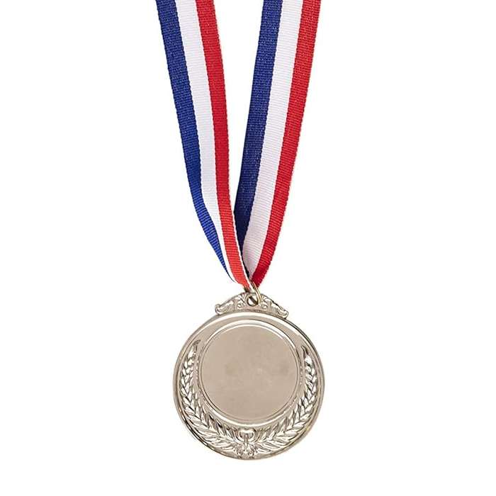 【即日出荷】応援 応援グッズ メダル 銀 運動会 体育祭 スポーツイベント 銀メダル グッズ 小道具 アイ..