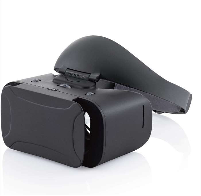 【代引不可】VRゴーグル VRヘッドセット プレミアムタイプ スマホでVR体験 4.7~6.5Wインチ BLカット ヘッドバンド エレコム VRG-GVSB01BK