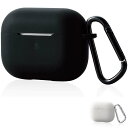 【代引不可】AirPods 2019年モデル ケース カバー シリコンケース カラナビ付き 有線・ワイヤレス充電両対応 エレコム AVA-AP2SC(2)
