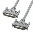 【代引不可】RS-232Cケーブル 全結線タイプ 25pin/モデム・TA・切替器 5m 二重シールドケーブル 耐振動 耐衝撃性 サンワサプライ KRS-003K2(2)