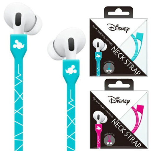 AirPods Pro/AirPods ネックストラップ シリコン 落下・紛失防止 Disney ミッキーマウス PGA PG-DNSTMKY AirPods Pro/AirPods ネックストラップ シリコン 落下・紛失防止 Disney ミッキーマウス PGA PG-DNSTMKY
