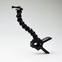 【代引不可】GoPro HERO9/8/7/6/5/MAX アクションカメラ用 グースネッククランプマウント 自由なアングルで撮影 ブラック エレコム AC-M...