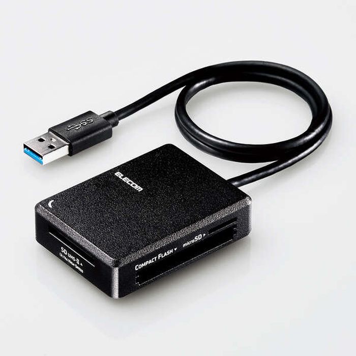 ԲġUSB3.0б ꥫɥ꡼ ®եб USBɥ꡼ ֥Ĺ50cm SDmicroSDMSCFб ֥å 쥳 MR3-C402BK