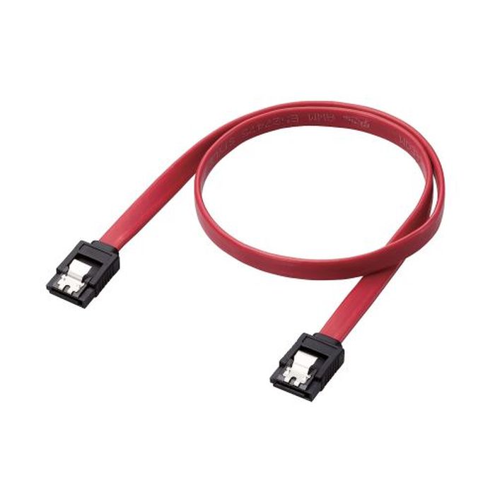 【代引不可】SATAケーブル 0.5m 6Gb対応 ストレート to ストレート フラットケーブル シリアルATAケーブル レッド エレコム ST6-05/ID