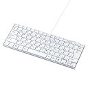 【代引不可】無駄を省いた薄型&コンパクトキーボード テンキーなし ホワイト サンワサプライ SKB-SL18WN(2)
