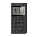 ラジオ アラーム時計機能搭載 AM FM デジタルチューナー スピーカー500mW FMワイドバンド対応 乾電池式 ネックストラップ付 ブラック WINTECH DMR-C500(2)