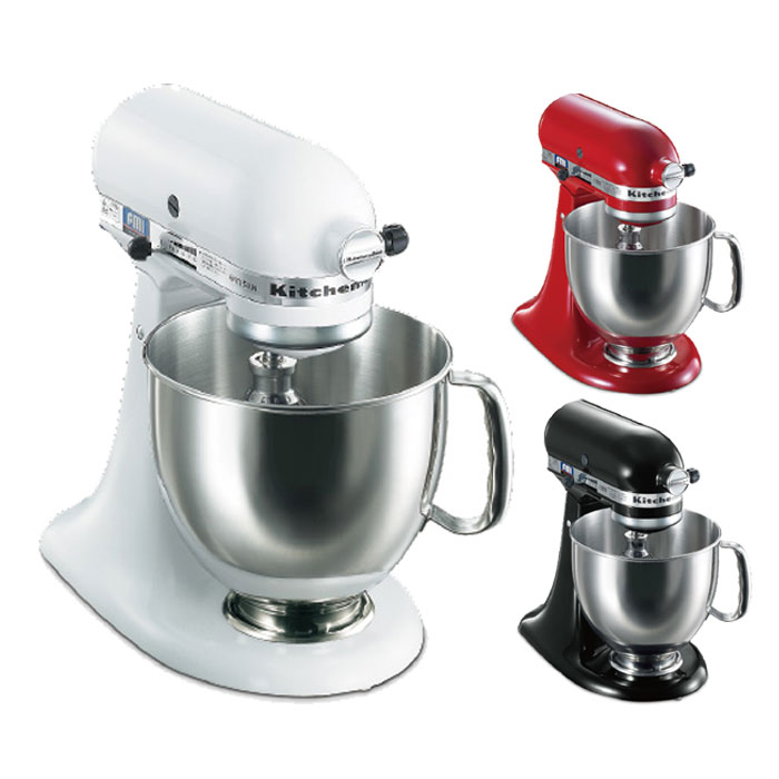 SEARCH WORD：ミキサー ヘッドアップ式 キッチンエイド Kitchen Aid 業務用 多機能 ハイパワー パティシエ 菓子 お菓子 菓子店 パン ケーキ スイーツ ヘッドアップ式ミキサー 細かい均一なミキシング ホワイト レッド ブラック 白 赤 黒商品概要：コンパクトで扱い易いヘッドアップ式ミキサー。カラーは、ホワイト（KSM150WH/4571206433849）、エンパイヤレッド（KSM150ER/4571206432910）、オニキスブラック（KSM150OB/4571206432958）。パティシエの必需品。ハイパワーとグッドデザイン。容器容量4.8L。3つの標準付属ヘッド（ワイヤーホイップ、平面ピーター、ドゥーフック）。回転数アタッチメント50～230rpm、ピーターシャフト200～920rpm。商品仕様：■メーカー：FMI エフエムアイ■JANコード：4571206433849■商品名：ミキサー ヘッドアップ式ミキサー キッチンエイド 業務用 スタンドミキサー 容量4.8L 3つのヘッド（ワイヤーホイップ、平面ピーター、ドゥーフック）付属 ■型番：KSM150■電源：100V　50/60Hz■電流：3.0A（15分定格）■消費電力：225W■質量：10.2kg■外形寸法：幅220・奥行360・高さ350mm■カラー：ホワイト（KSM150WH/4571206433849）、エンパイヤレッド（KSM150ER/4571206432910）、オニキスブラック（KSM150OB/4571206432958）※商品概要、仕様、サービス内容及び企業情報などは商品発表時点のものです。※最新の情報に関しましては、メーカーサイトをご覧ください。※発売前予約商品についてはメーカーの商品製造数により納期が遅れる場合やご注文キャンセルをお願いする場合がございます。