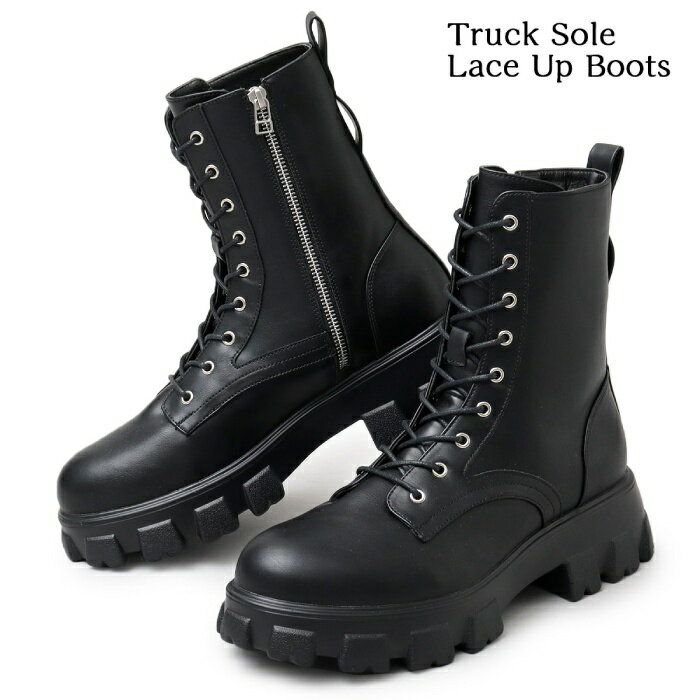 ̳ƻ졦ΥԲġTRUCK SOLE LACE UP BOOTS ֥å   塼  ֡ glabell...