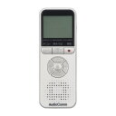 デジタルICレコーダー 4GB/単4形×2本使用/再生速度調整±8段階/イヤホン,USBケーブル付/シルバー ボイスレコーダー AudioComm ICR-U1...