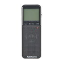 デジタルICレコーダー 8GB/単4形×2本使用/再生速度調整±8段階/イヤホン,USBケーブル付/ブラック ボイスレコーダー AudioComm ICR-U1...