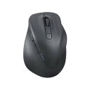 【代引不可】Bluetooth マウス 静音 ワイヤレス 無線 5ボタン 右手専用 【 Windows 11 10 mac Chrome Android iPhone iPad 対応 】 抗菌 XLサイズ EX-G ブラック エレコム M-XGXL30BBSKBK(2)