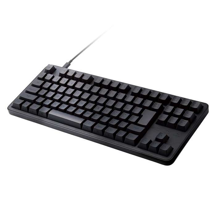 【沖縄・離島配送不可】【代引不可】キーボード 有線 着脱式USBケーブル 茶軸 タクタイル メカニカル テンキーレス WindowsOS macOS ChromeOS パソコン 等対応 Leggero ブラック エレコム TK-MC30UKTBK