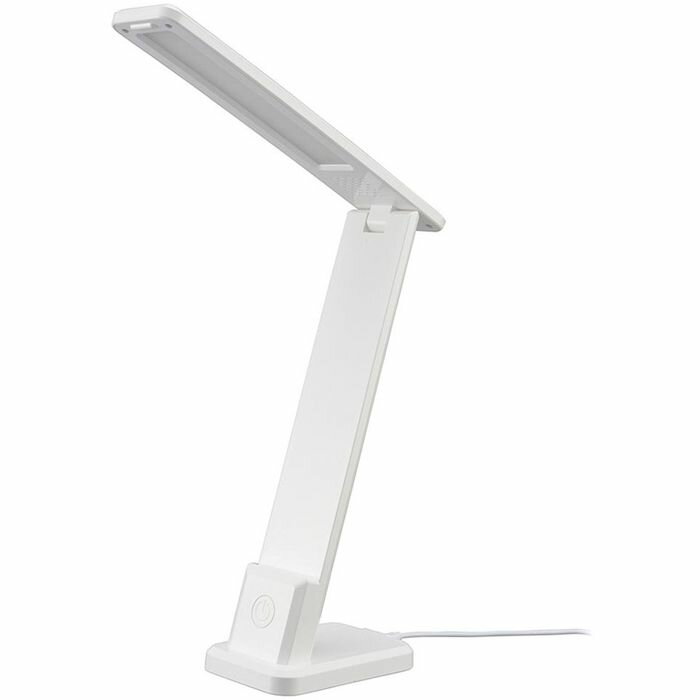 LEDデスクランプ JIS A形相当 3段階調光 昼白色 420 lm 5W USB電源 ホワイト OHM DS-LS20USB-W