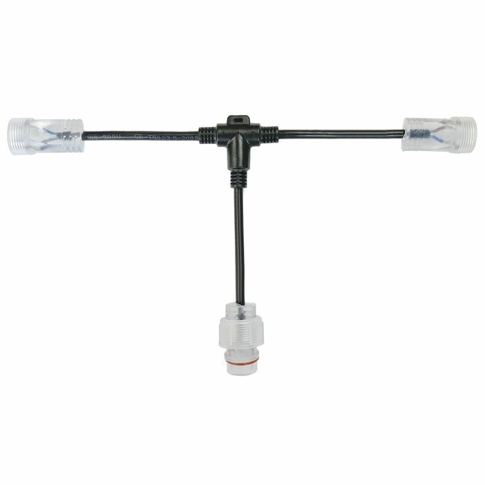 ロープライト専用2股ソケット LEDロープライト 照明 防犯 屋外 DIY 富士倉 FRL-DC-WS