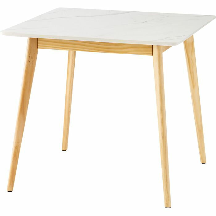 【北海道・沖縄・離島配送不可】【代引不可】ラウンドテーブル 大理石調 ストーン柄 幅80cm ホワイト 家具 インテリア 東谷 TAP-202WH