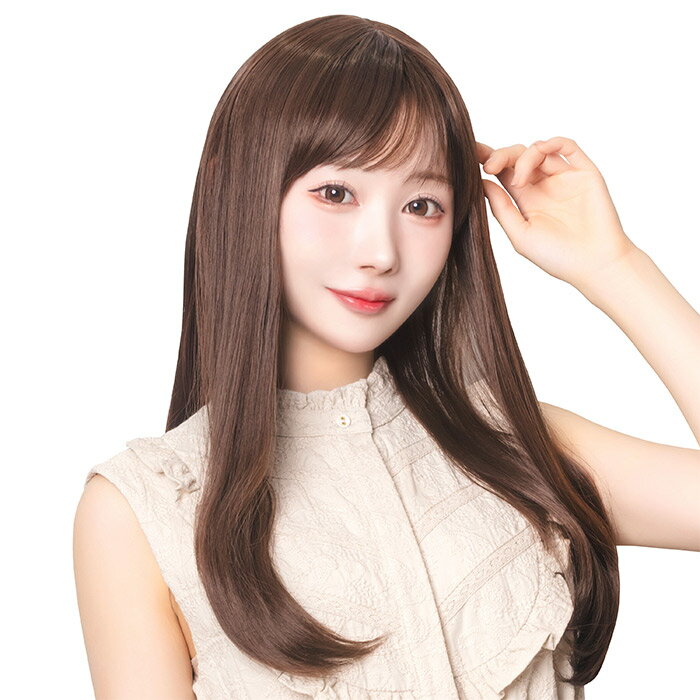 WIGGY RICH ストレートロング ショコラブラウン ウィッグ 女性 女子 仮装 コスプレ クリアストーン 4560320891765