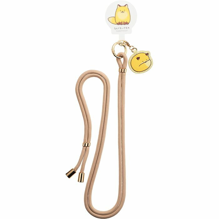 なんでもいきもの だめぎつね ショルダーストラップ スマホ アクセサリー サンクレスト iSB-NI ...