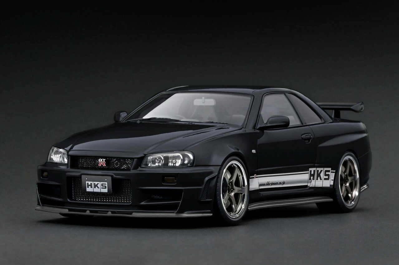 【沖縄・離島配送不可】1/18 Nissan skyline GT-R (BNR34) Black 日産 GT-R R34 ignition model ミニカー ティーケー・カンパニー IG3228