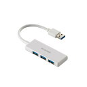 【代引不可】USBHUB USB5Gbps バスパワー 3ポート ホワイト エレコム U3H-H030WH(2)