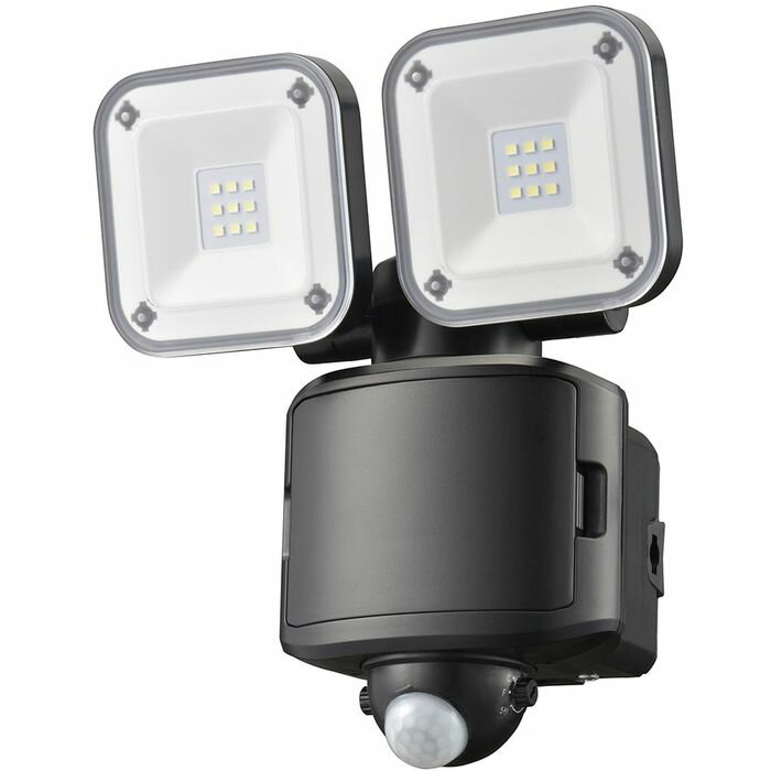 monban 防犯センサーライト 2灯乾電池式 650ルーメン OHM LS-B65W2
