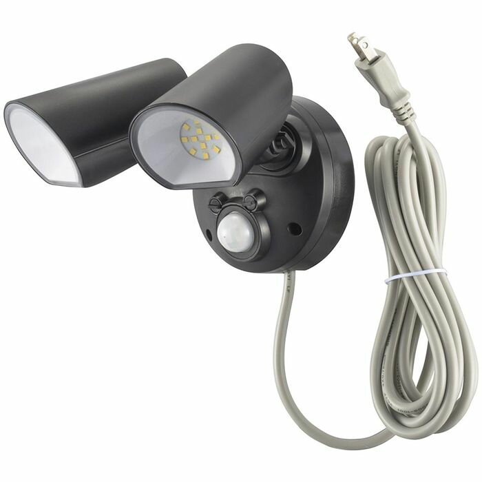 monban 防犯センサーライト 2灯ハイブリッド式 1200ルーメン OHM LS-S120W2