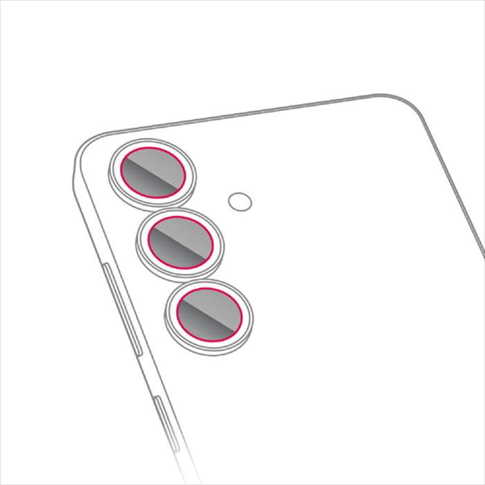 【代引不可】Galaxy S25 SC-51F レンズカバー カメラ保護 フィルム 高透明 抗菌 指紋防止 気泡防止 エレコム PM-G251FLLFG