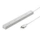【代引不可】スリムタップ 上面&側面交互の差込口 1m サンワサプライ TAP-SLIM8N-1(2)